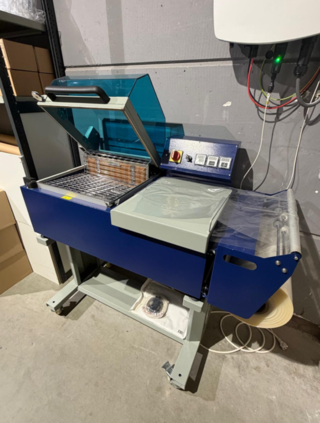 Shrink Wrapping Machine (krimpfoliemachine), De Wit, 2075ST, blauw, 12